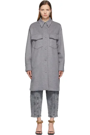 Stella McCartney Grey Kerry Short Coat
