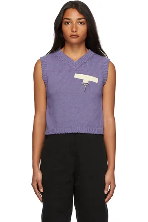 Reese Cooper SSENSE Exclusive Purple Knit Vest