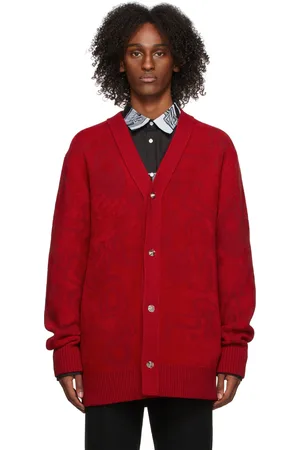 We11 Done Logo Graffiti Allover Cardigan