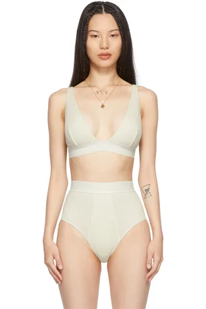 SKIMS Off-White Cotton 2.0 Plunge Bra