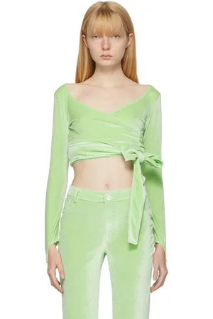 Maisie Wilen Green Dramady Wrap Cardigan