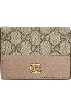 Gucci Brown GG Marmont Keychain Wallet Leather Coin Pouch Beige Pony-style  calfskin ref.549950 - Joli Closet