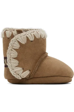 Mou Baby Brown Velcro Suede Pre-Walkers