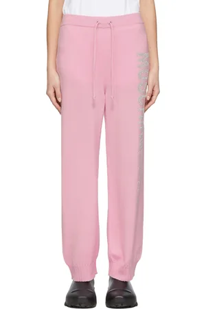 Moschino Pink Wide-Leg Logo Jogger Lounge Pants