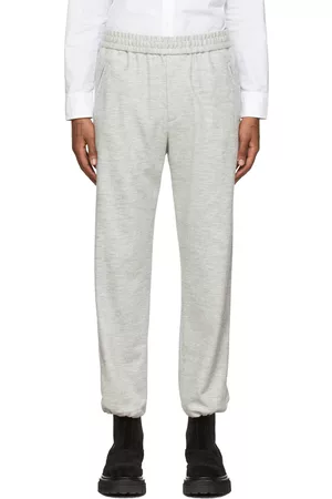 3.1 Phillip Lim Men Formal Pants - Grey Wool Convertible Leisure Trousers
