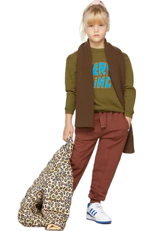 Repose AMS Kids Khaki Graphic Long Sleeve T-Shirt
