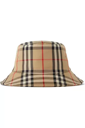 Burberry Hats - Baby Beige Vintage Check Bucket Hat