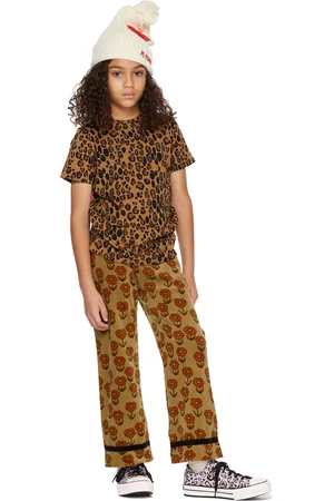 Mini Rodini Kids Tan Basic Leopard T-Shirt