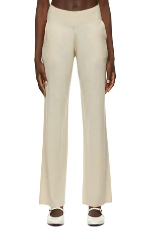 Frenckenberger Beige Cashmere Wide-Leg Lounge Pants