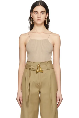 AERON Beige Cami Bodysuit