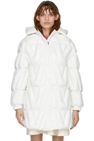 VALENTINO White Insulated Hooded Coat