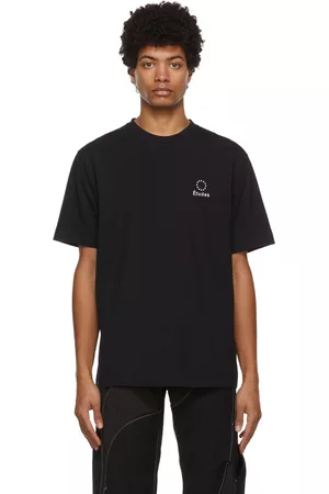 Etudes Men Short Sleeve - Black Wonder Logo T-Shirt