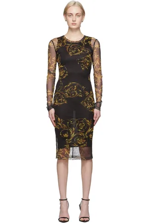 Versace Jeans Couture Tulle Printed Dress