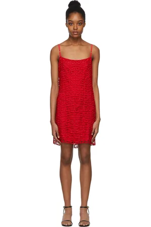 Givenchy Red 4G Guipure Dress