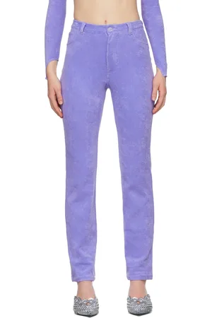 Maisie Wilen Purple Mokumentary Trousers