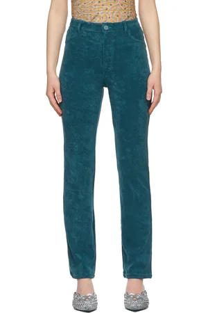 Maisie Wilen SSENSE Exclusive Green Mokumentary Trousers