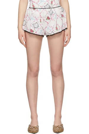 Maisie Wilen White Bedrock Bloomer Shorts