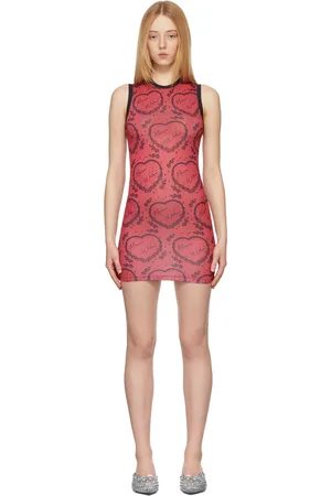 Maisie Wilen Red Muscle Beach Short Dress