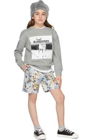 Burberry Kids Grey Montage Print Sweatshirt