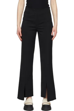 Ganni Black Twill Suit Trousers
