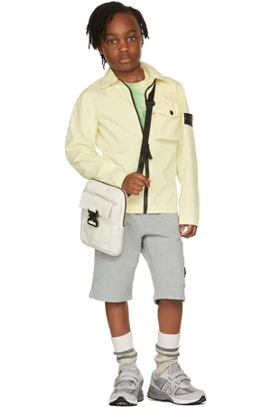 Stone Island Kids Yellow Overshirt Jacket