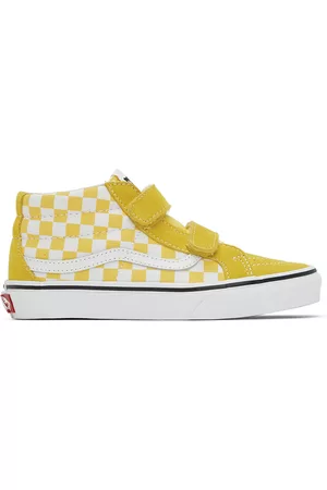 Vans Sneakers - Kids Yellow Checkerboard Sk8-Mid Reissue V Little Kids Sneakers