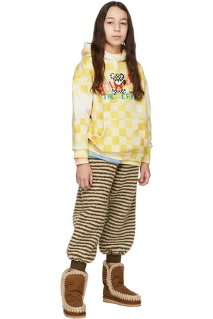 Luckytry Kids Vintage Checked Bear Hoodie