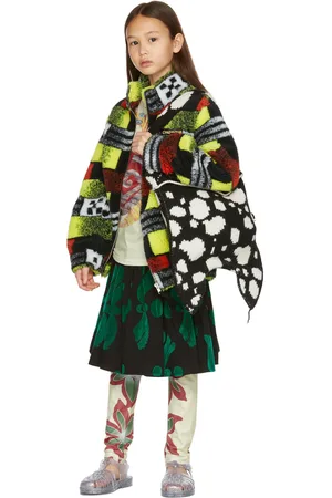Chopova Lowena Kids Green Gathered Skirt