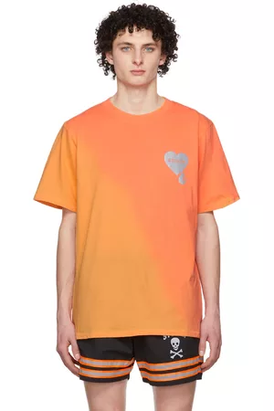 Stolen Girlfriends Club Men Short Sleeve - Orange Crying Heart T-Shirt