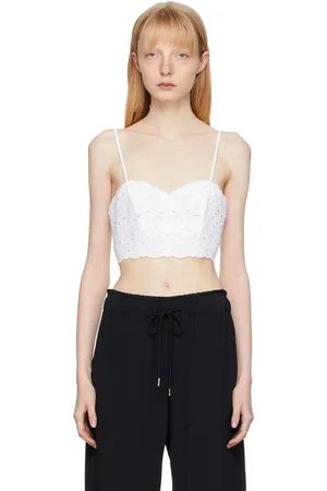 Chloé White Broderie Anglaise Tank Top