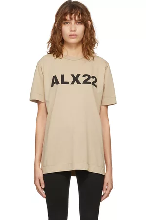 1017 ALYX 9SM Women Short Sleeve - Tan Logo T-Shirt