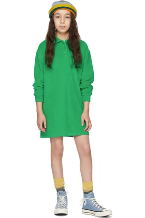 Luckytry Kids Embroidered Terry Dress