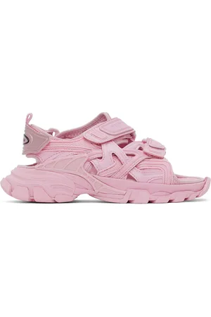 Balenciaga Kids Pink Track Sandals