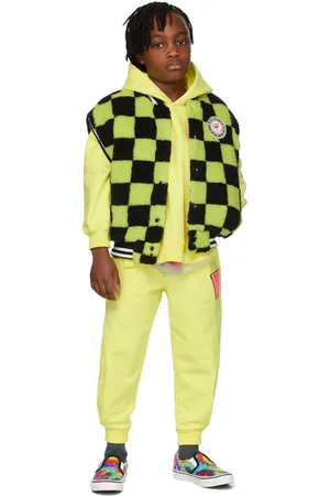 Luckytry Kids Reversible Green & Black Check Vest