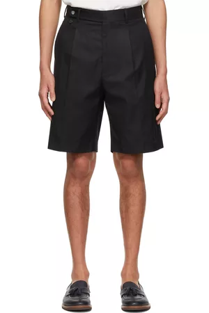 Agnona Men Bermudas - Black Tailored Bermuda Shorts