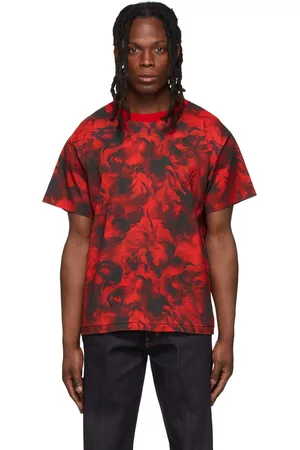 LU’U DAN Men Short Sleeve - SSENSE Exclusive Red Rose Burst T-Shirt