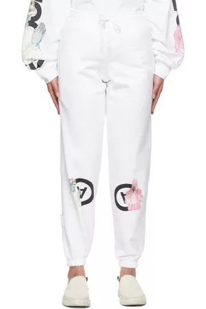 Aitor Throups TheDSA Women Loungewear - White 'No2705' & 'No3037' Lounge Pants