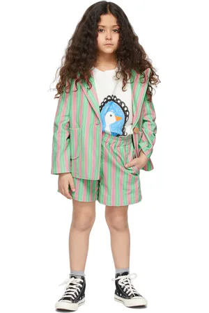 Weekend House Kids Kids Green & Pink Fluor Bermuda Shorts