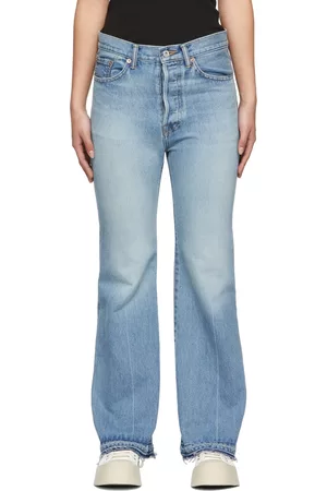 DOUBLET Women Bootcut & Flares - Blue Recycled Flared Jeans