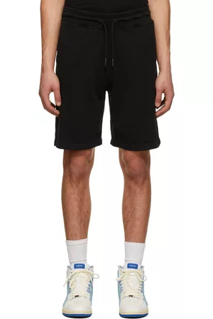 MARCELO BURLON Men Shorts - Black Cross Basket Shorts
