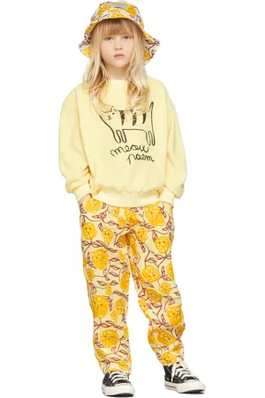 Weekend House Kids Kids Yellow Linen Mimosa Trousers