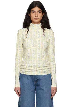 Tanner Fletcher Women Shirts - White Floral Stripe Lonnie Shirt