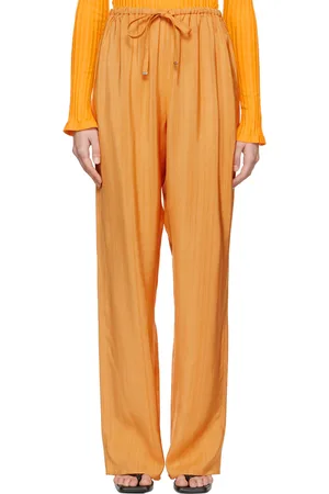 SYSTEM Orange Rayon Trousers