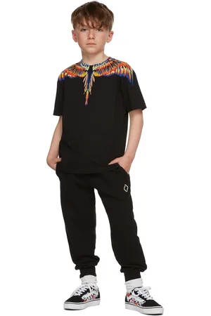 MARCELO BURLON Short Sleeve - Kids Tempera Wings T-Shirt