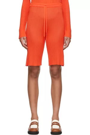 MARQUES'ALMEIDA Women Shorts - SSENSE Exclusive Orange Viscose Shorts