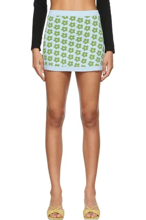 SANDY LIANG Blue Durango Mini Skirt