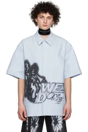 We11 Done Blue Denim Shirt