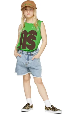 Main Story Kids Blue Denim Cut-Off Shorts