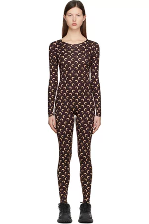 Marine Serre Women Jumpsuits - Brown Moon Catsuit