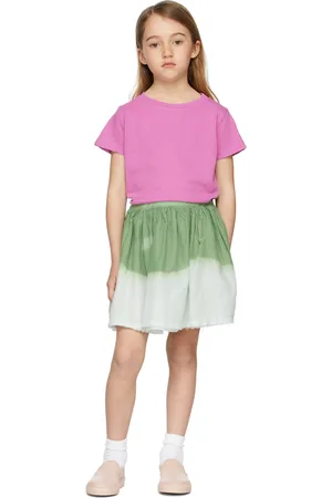 Longlivethequeen Kids Green Voile Skirt